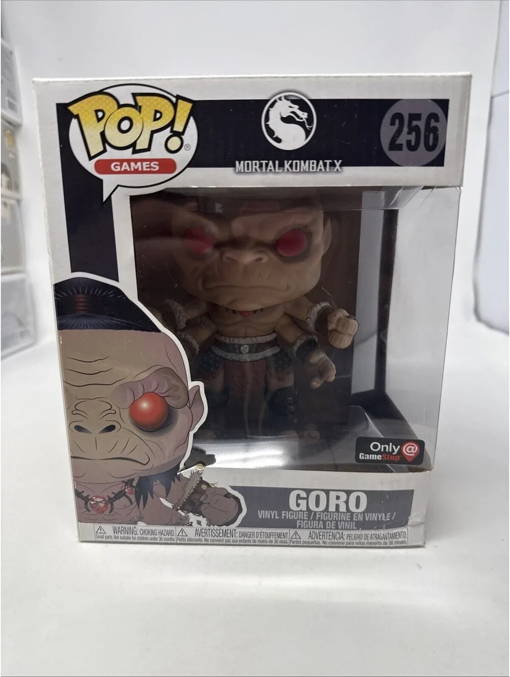 Funko Pop! Mortal Kombat X Goro #256 Gamestop Exclusive Vinyl Figure